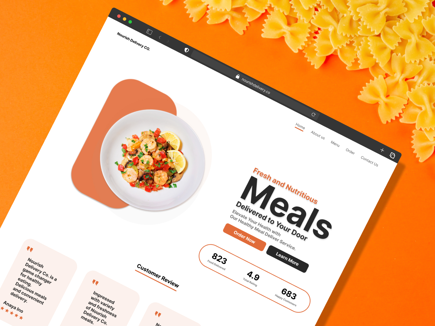 Nourish Delivery - Website